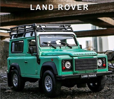 「車苑模型」WELLY 威利 1:24 Land Rover Defender 路虎衛士 懷舊版