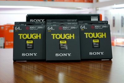 全新索尼SF-TOUGH 內存卡 Sony SF-G64 64GB 300m/s 4K A9 5D4 A7