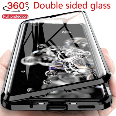 萬磁王 三星Note8/9/10/10Plus手機殼S20ultra磁吸雙面玻璃透明Samsung Note20保護殼套