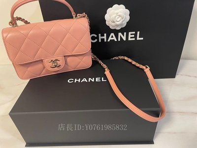 極美二手Chanel flap bag 100% 真品 21年 秋冬新款 專門店 香奈兒 handle 多層風琴包