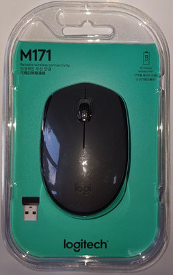 【台中自取】(有現貨) 全新 LOGITECH 羅技 M171 原廠貨 USB無線滑鼠(灰黑) /一年保固