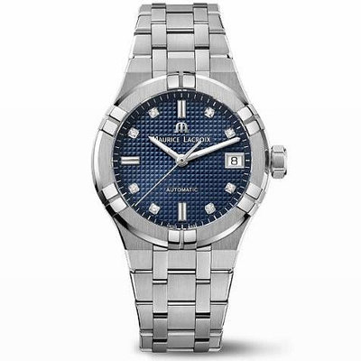 MAURICE LACROIX  AI6006-SS002-450-1 艾美錶 35mm 8顆鑽 藍面盤 女錶