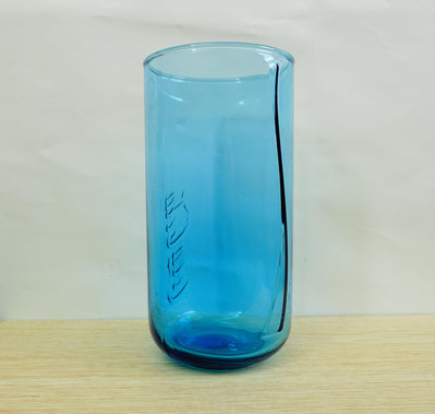 【收藏品 / 麥當勞 / 可口可樂】麥當勞 -- 天空藍可口可樂玻璃杯 -- 玻3