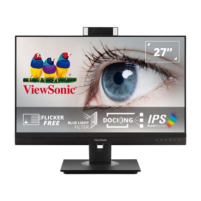 【台中自取】全新 優派 ViewSonic VG2756V-2K QHD 27吋 Webcam 視訊鏡頭顯示器 (內建LED 補光燈 & 雙向降噪功能)