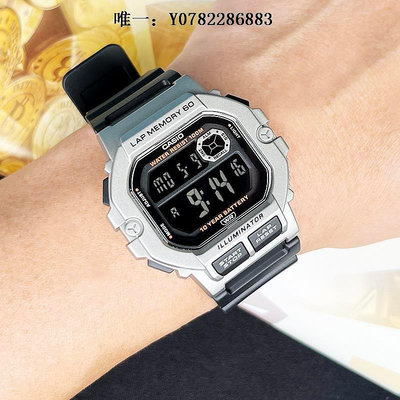 手錶casio卡西歐手表男士小方塊學生禮物電子表非機械腕表ws-1400H-1B機械手錶