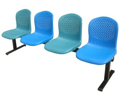 亞毅oa辦公家具 綠色 藍色醫院候診椅 機場椅 四人座公共排椅 等候椅 連結椅 診所椅 視廳椅