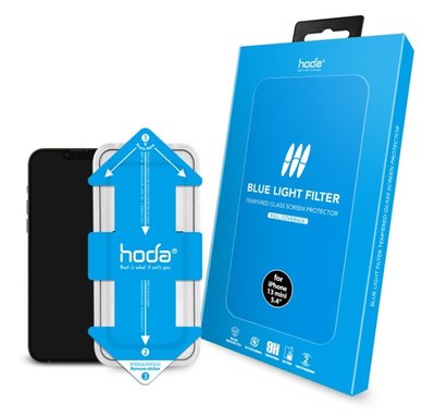 【免運費】hoda【iPhone 13 系列】抗藍光滿版玻璃保護貼(附貼膜神器)