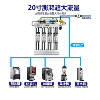 淨水器凈水器家用直飲廚房自來水龍頭凈水機商用奶茶店農村大流量過濾器過濾器