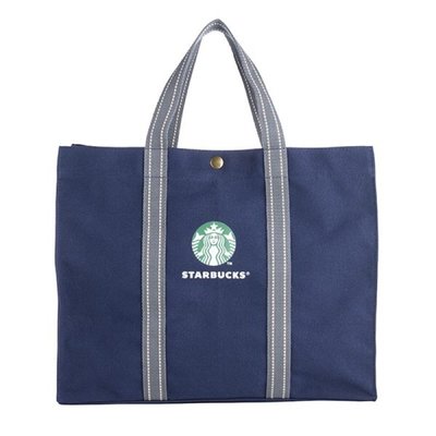 Starbucks 星巴克 帆布提袋 藍色 單寧 提袋 藍色牛仔提袋 星巴克提袋 托特包