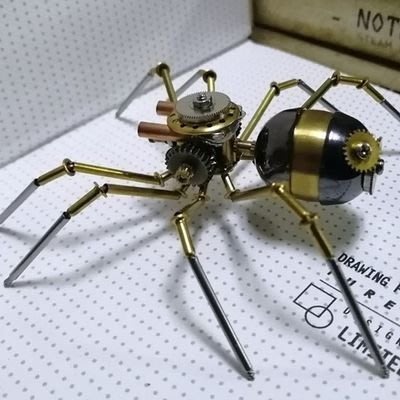 蒸汽朋克機械昆蟲長腿小蜘蛛全金屬手工工藝品家居飾品創意擺件開心購 促銷 新品