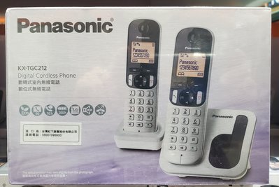 【小如的店】好市多代購~Panasonic 國際牌 數位式無線雙子機免持擴音型電話KX-TGC212(1入)116131