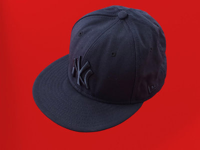 美國大聯盟 紐約洋基隊 NEW ERA  深藍色刺繡 羊毛材質 棒球帽 (7 1/2) #4091 (一元起標 無底價)