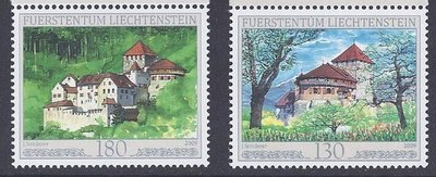 2009年列支敦士登阿爾卑斯山四季的瓦杜兹城堡郵票(春夏）