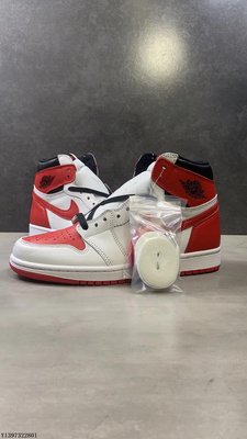 Air Jordan 1 High OG 紅白 減震 時尚 籃球鞋 AJ1 1 555088-161 36-46 男女
