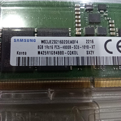全新-SAMSUNG三星DDR5 4800 16G（8G+8G）筆記型電腦記憶體-單面顆粒-全新ROG電競筆電升級換下-秒殺價下單前先詢問庫存