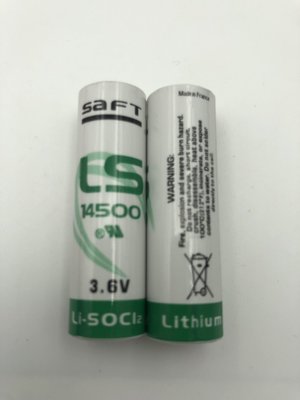 現貨 含稅價》法國 SAFT LS14500 AA 3.6V 2.6Ah 一次性鋰電池 PLC工控電池