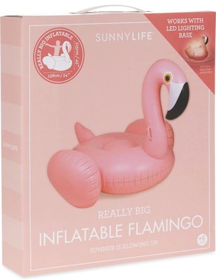 （預購）超人氣 SUNNYLIFE 紅鶴充氣泳圈 Inflatable flamingo