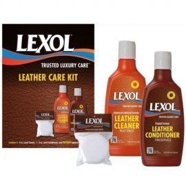 【shich上大莊】 Lexol 皮革保養組合 （皮革清潔劑(236ml裝) +皮革保養乳(236ml裝) +海綿 ）