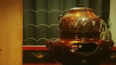 日本名家製手工捶目燻銀風爐釜 碳火爐日式茶道具抹茶玄關擺件南部鐵器鐵壺鐵瓶