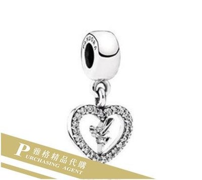 雅格時尚精品代購 Pandora 潘朵拉 迪士尼 小天使鑲鑽吊墜 吊飾 925純銀 Charms 美國代購