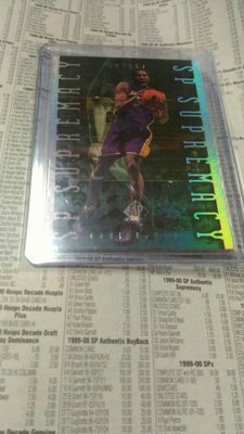Kobe Bryant 1999-00 SP Authentic SP Supremacy S8