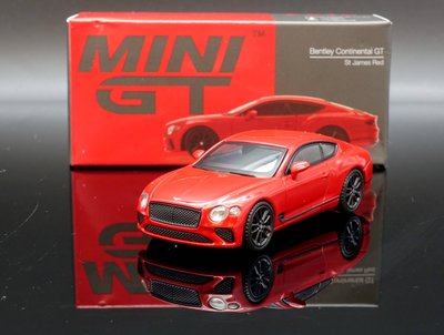 【MASH】現貨特價 Mini GT 1/64 Bentley Continental GT red 左駕