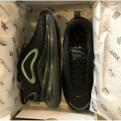 【正品】耐克Nike Air Max 720 黑綠 黑 全黑 太空 氣墊  極光 男女 AO2924-010慢跑鞋