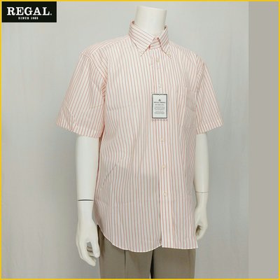 日本品牌 REGAL 短袖 襯衫 新品 男 LL號 REGAL FRIEND 紳士 西裝 條紋 襯衫 O617R