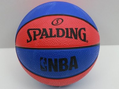 (高手體育)SPALDING 斯伯丁 NBA 迷你小籃球 NO.1(藍/紅)另賣 NIKE MOLTEN 打氣筒 籃球袋