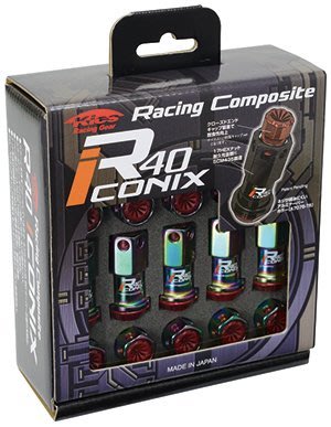 【翔浜車業】KYO-EI RACING COMPOSITE R40 CONIX鍛造鋁圈螺帽組(中心蓋樹脂)(鈦彩)