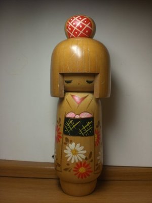 老件木製手工日本娃娃、日本人形【大型--2】收藏品、藝術品、擺飾品