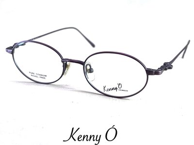 【本閣】Kenny ó KN2024 日本手工光學眼鏡純鈦小圓框 咖啡色超輕 高度近視老花藍光 金子增永Oliver