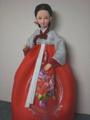 【韓國手工傳統服飾娃娃】藝術品、擺飾品