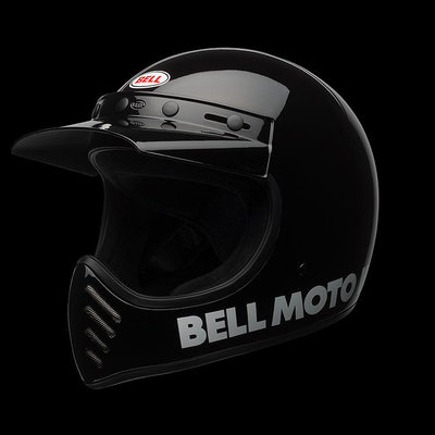 魔速安全帽◎BELL MOTO3 素色 經典黑 全罩 山車帽 越野帽 安全帽