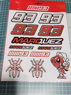 貼紙 93 Marquez mm93 ant 螞蟻 motogp honda repsol rider 本田 正版 羅西小店