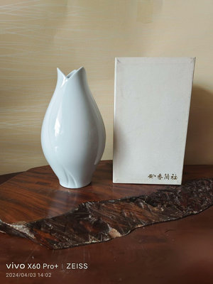 【二手】日本回流   香蘭社玉蘭花瓶40775【如意坊】古董 老貨 擺件