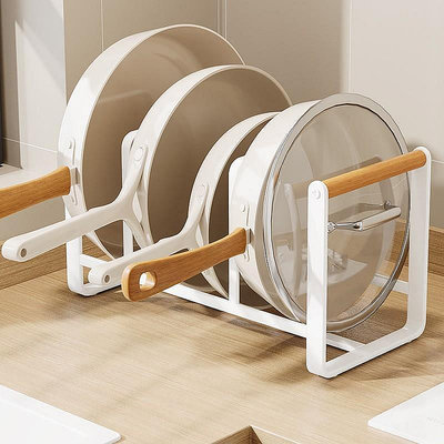 爾沫廚柜內鍋具架廚房柜子家用砧板收納下水槽鍋蓋分隔放鍋置物架