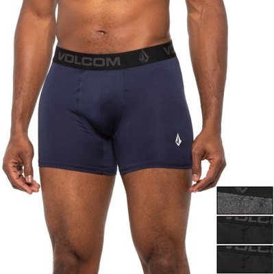 4件組南 現  Volcom High-Performance Boxer Briefs 深藍黑灰色 四角褲