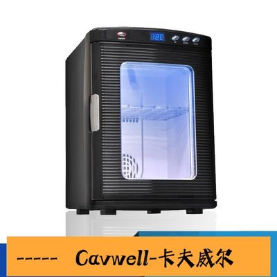 Cavwell-熱飲柜冷飲柜冷暖小冰箱展示柜家用啤酒冰箱牛奶飲料加熱柜恒溫箱-可開統編