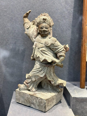 【二手】明代神像石雕 古董 老貨 收藏 【古董店】-2572