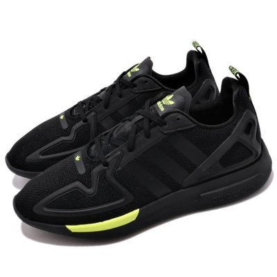 【AYW】ADIDAS ORIGINALS ZX 2K FLUX 三葉草 黑色 螢光綠 經典復古 慢跑鞋 運動鞋 休閒鞋