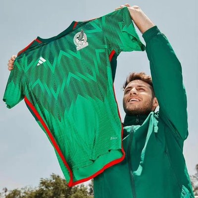 嗨購1-現貨 正品2022卡塔爾世界杯墨西哥主場球衣21號亨利球迷版短袖足球服