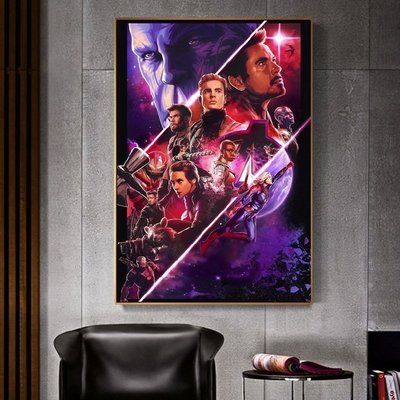 C - R - A - Z - Y - T - O - W - N　復仇者聯盟4:終局之戰Avengers: Endgame電影海報掛畫鋼鐵人薩諾斯驚奇隊長掛畫