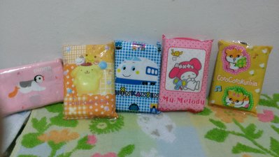 日本 三麗鷗 sanrio kitty - 美樂帝、布丁狗、新幹線、可樂鈴 面紙/衛生紙
