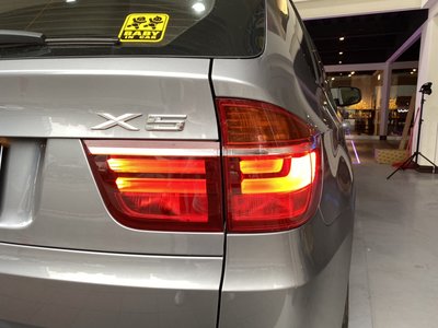 《※台灣之光※》全新BMW X5 E70 09 07 10 08年小改款後期款紅白LED光柱後燈組 尾燈組