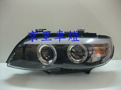 京里車燈專網 寶馬 BMW E53 X5 小改款 03 04 05 06年 黑框光圈燈眉雙魚眼大燈 原廠HID可以移植