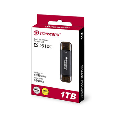 TRANSCEND ESD310C 行動固態硬碟 TS1TESD310C 1TB 外接SSD