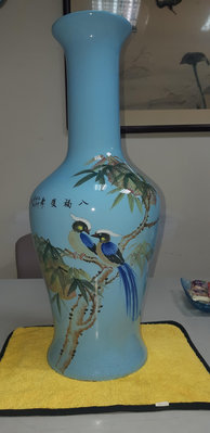 《壺言壺語》中華陶瓷乙卯年手繪福壽大賞瓶 保存完整