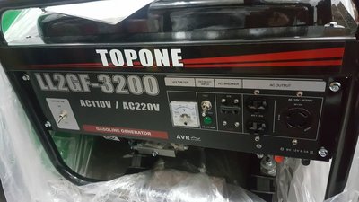 永久工具 ***** GASOLINE 超強6.5HP 110V/220V 3200W發電機