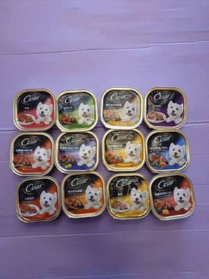 ☘️臻愛寵物店☘️Cesar 西莎餐盒100g【單罐】 12種口味 罐頭 狗餐盒 犬用